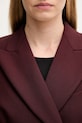 Sportmax marynarka z dodatkiem wełny COCCO 2522046042600 bordowy