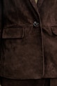 Never Fully Dressed marynarka zamszowa NFDOU409 brązowy