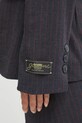 GANNI marynarka Stretch Stripe szary W0578