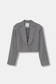 Pinko giacca con lana bambini melange grigio KFGC004.C.ML025