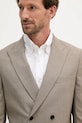 Μάλλινο σακάκι BOSS 50545790 μπεζ