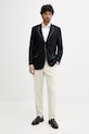 Вълнено сако BOSS 50545808 тъмносин AW25