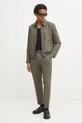 Шерстяная куртка-бомбер HUGO 50544903 зелёный AW25