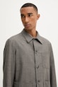 BARENA VENEZIA geacă de lână Overshirt Visal gri OSU5300.501
