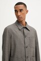 Вовняний піджак BARENA VENEZIA Overshirt Visal коричневий OSU5300.501