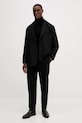 Armani Exchange marynarka z domieszką wełny XM001195.AF16678 czarny AW25