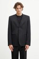 Піджак з вовною MM6 Maison Margiela x MM6 Wardro regular чорний SH0BN0007.M35153.900