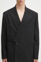 Шерстяной пиджак Kenzo Weave Kimono Tailored чёрный FF65VE1309ID