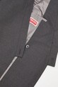 Kenzo giacca in lana Weave Adjusted Kimono Tailored FF65VE1459ID grigio