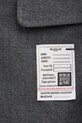 Maison MIHARA YASUHIRO marynarka wełniana TRIPLE LAYERED J15JK131 szary
