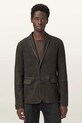 Замшевый пиджак AllSaints MONET M018LC коричневый