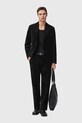 Хлопковый пиджак AllSaints SAGA чёрный M017QD