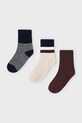 Mayoral skarpetki dziecięce 3-pack bordowy 10052.5J.Mini.9BYA