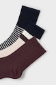 Παιδικές κάλτσες Mayoral 3-pack 10052.5J.Mini.9BYA μπορντό AW25