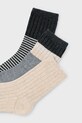 Mayoral skarpetki dziecięce 3-pack 10052.5J.Mini.9BYA szary AW25