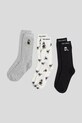 Ponožky Karl Lagerfeld KL X DISNEY 3-pak dlhé ponožky sivá A3W47051