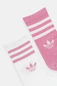 Κάλτσες adidas Originals 3-Stripes 2-pack JX5205 ροζ AW25