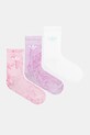 adidas Originals zokni Tie Dye Cr S 3 pár mintás rózsaszín JY0239