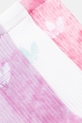 Oblačila Nogavice adidas Originals Tie Dye Cr S 3-pack JY0239 roza
