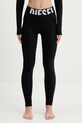 Diesel legginsy ADELINE-D-POP dzianina czarny A18279.0PLAR