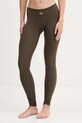 Diesel legginsy MINA-UTLT tkanina zielony A18318.0PJBA