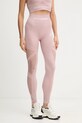 PLEIN SPORT legginsy z elastanem różowy FAEC.WJT2110.STE003N