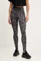 adidas Performance leggins termoactivi Optime Essentials Full Length Leggings Print tricotaj gri JN2650