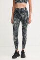 Hummel legginsy treningowe wzorzyste zielony 230134