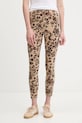 adidas legginsy Animal dzianina beżowy JM1865