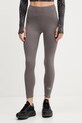 Κολάν προπόνησης adidas by Stella McCartney TruePurpose με ελαστάν καφέ JM1400