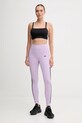 adidas Performance legginsy treningowe Optime 3-Stripes JX7323 fioletowy AW25