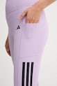 adidas Performance legginsy treningowe Optime 3-Stripes fioletowy JX7323