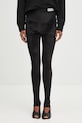 Fiorucci velour leggings Velour Semi-Footed jersey black W02FPBPA372VR01BK01