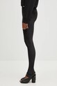Zamatové legíny Fiorucci Velour Semi-Footed W02FPBPA372VR01BK01 čierna AW25