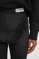 Zamatové legíny Fiorucci Velour Semi-Footed čierna W02FPBPA372VR01BK01