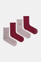 Ponožky Calvin Klein Jeans 4-pack dlouhé ponožky burgundské 701235366