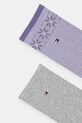 Tommy Hilfiger skarpetki 2-pack 701236502 fioletowy AW25