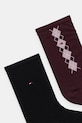Tommy Hilfiger zokni 2 pár 701236734 burgundia AW25