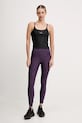 adidas Performance legginsy treningowe Optime JX3126 fioletowy AW25