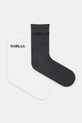 Κάλτσες Karl Lagerfeld 2-pack ψηλές κάλτσες γκρί A4W47025