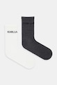 Karl Lagerfeld șosete 2-pack sosete lungi gri A4W47025