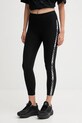 Dkny legginsy aplikacja czarny DP5P3523