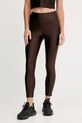 Under Armour legginsy treningowe Motion z elastanem brązowy 6007094