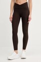 adidas Performance legginsy treningowe z elastanem brązowy KT3284