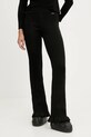 Newland legginsy sportowe LADY RIB LEGGINGS dzianina czarny N46824.15