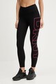 Dkny legginsy B. COMPRESSION nadruk czarny DP5P3453