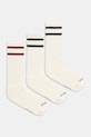 NEIGHBORHOOD skarpetki CLASSIC 3PACK 3-pack nadruk beżowy 252KWNH.UWM01
