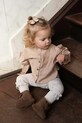 Donsje legginsy niemowlęce z bawełną Marit Leggings z elastanem beżowy 4100100.56.92