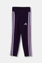 adidas legginsy dziecięce JV7321 fioletowy AW25