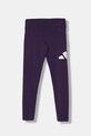 adidas legginsy dziecięce JW2411 fioletowy AW25